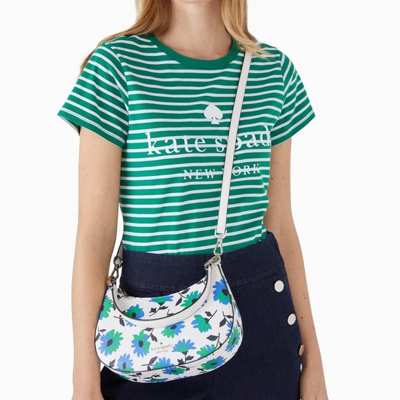 New Kate Spade Kristi Park Posies Crossbody Cream Multi - Picture 4 of 4